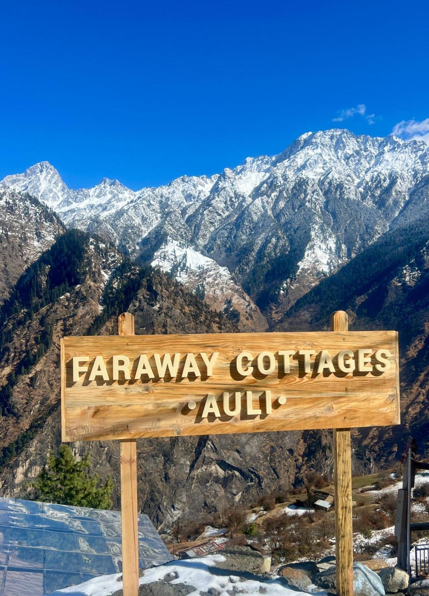 Faraway Cottages, Auli Joshīmath Exteriér fotografie